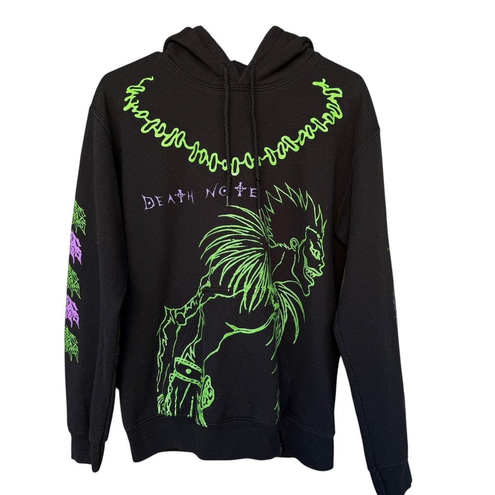 Broken Promises Hoodie Mens Small Death Note‎ Ryuk Graphic Pullover Anime